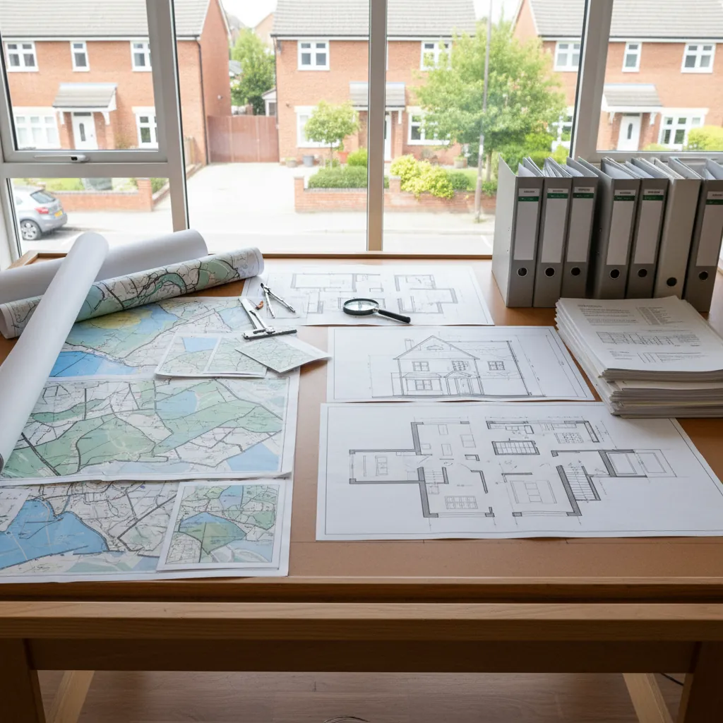 At-a-glance table: maps vs drawings vs supporting documents — UK planning guide